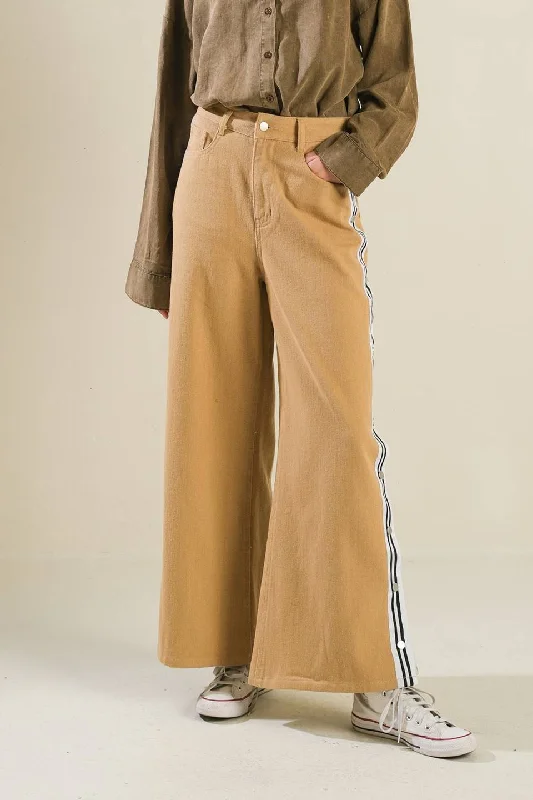 ELEGANT ELEVATION WOVEN TWILL PANTS