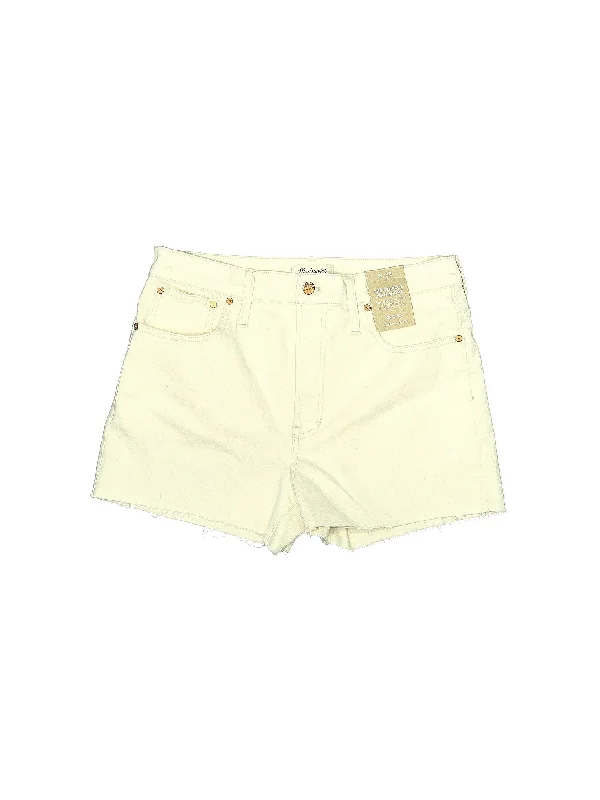 High-Rise Denim Shorts in Light Wash