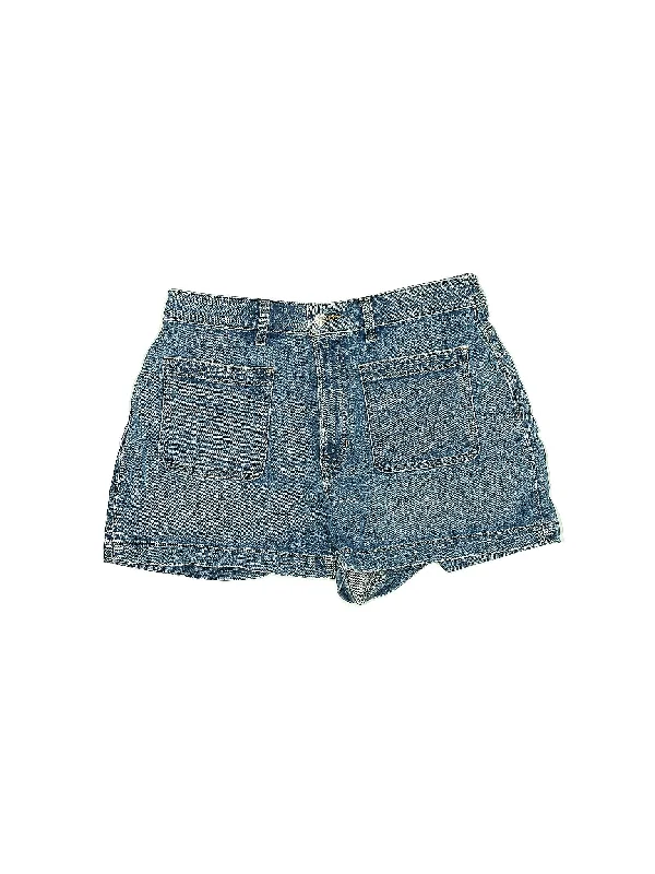 High-Rise Denim Shorts in Medium Wash