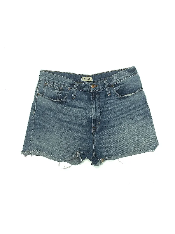 High-Rise Denim Shorts in Medium Wash