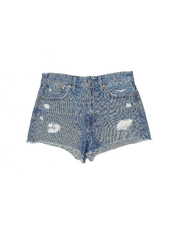 Low-Rise Denim Shorts