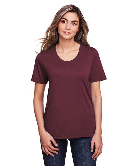 CE111W - Core 365 Ladies Fusion ChromaSoft™ Performance T-Shirt | Burgundy