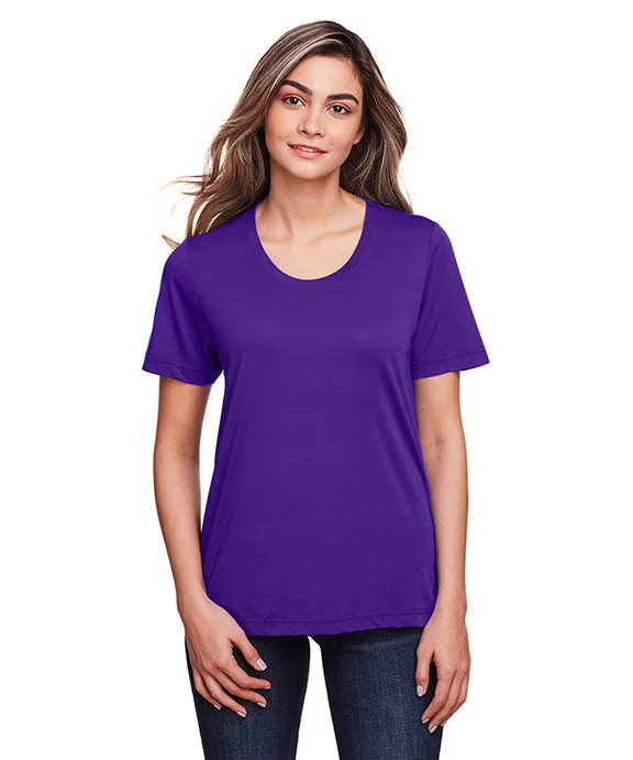 CE111W - Core 365 Ladies Fusion ChromaSoft™ Performance T-Shirt | Campus Purple