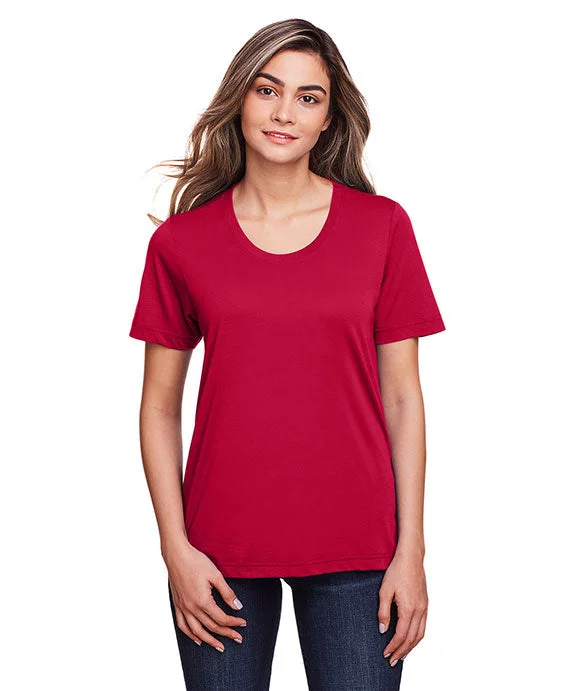 CE111W - Core 365 Ladies Fusion ChromaSoft™ Performance T-Shirt | Classic Red