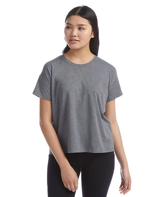 CHP130 - Champion Ladies Relaxed Essential T-Shirt | Ebony Heather