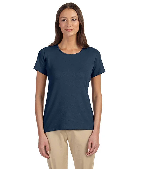 DP182W - Devon & Jones Ladies Perfect Fit™ Shell T-Shirt | Navy