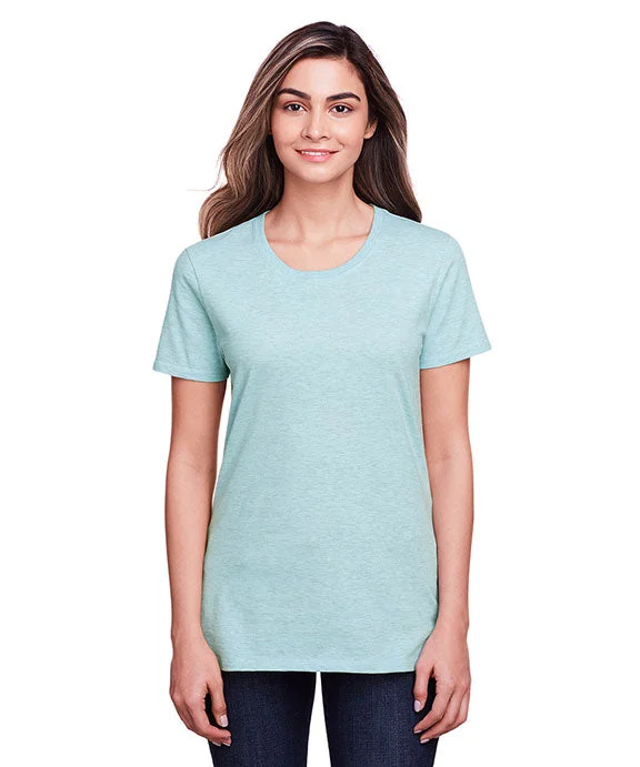 IC47WR - Fruit of the Loom Ladies ICONIC™ T-Shirt | Aqua Velvet Heather