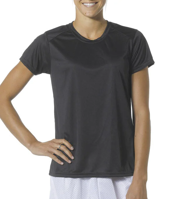 NW3201 - A4 Cooling Performance Ladies Crew Neck T-Shirt | Black