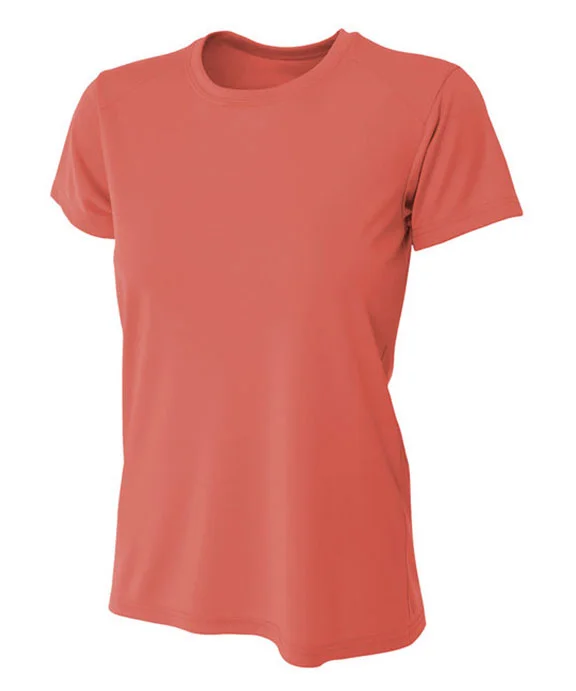 NW3201 - A4 Cooling Performance Ladies Crew Neck T-Shirt | Coral