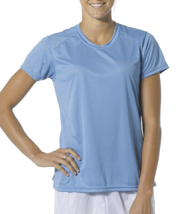 NW3201 - A4 Cooling Performance Ladies Crew Neck T-Shirt | Light Blue