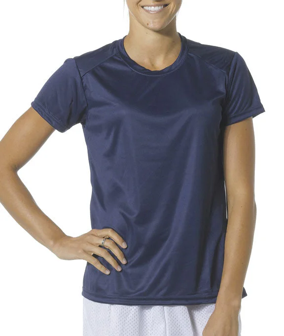 NW3201 - A4 Cooling Performance Ladies Crew Neck T-Shirt | Navy