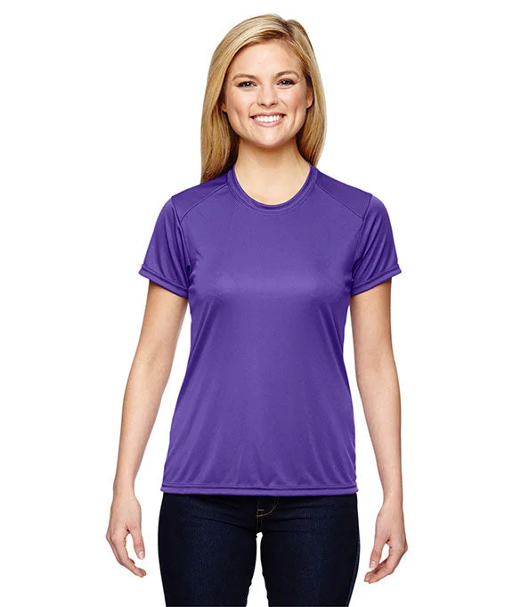 NW3201 - A4 Cooling Performance Ladies Crew Neck T-Shirt | Purple