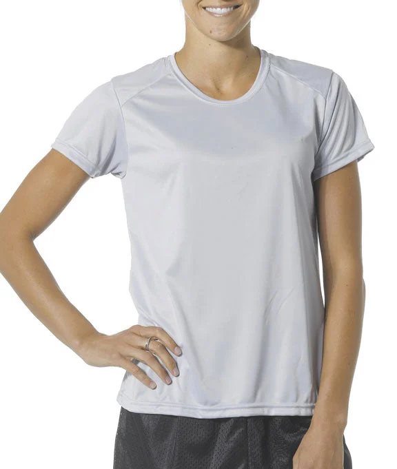 NW3201 - A4 Cooling Performance Ladies Crew Neck T-Shirt | Silver