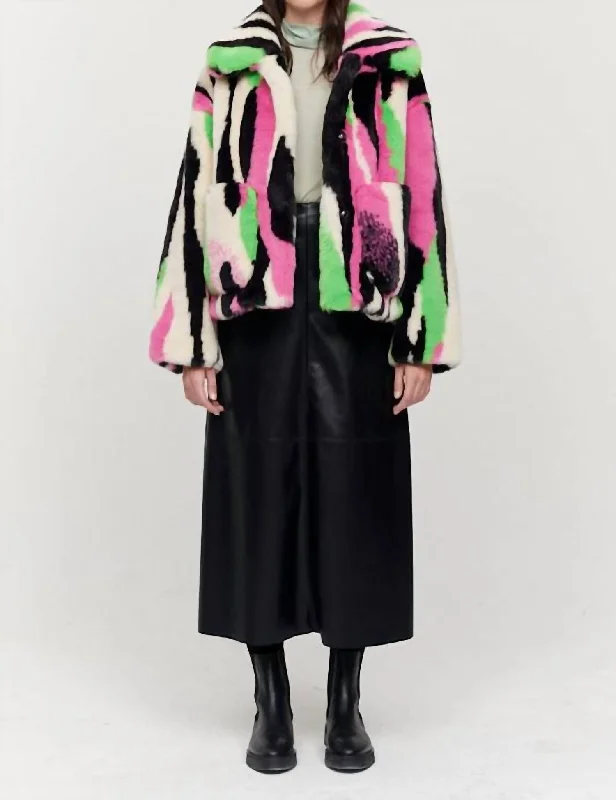 Traci Coat In Multi