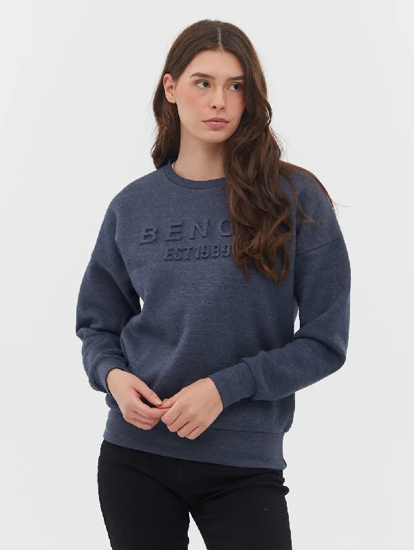 Avyanna Deboss Logo Crew Neck Sweatshirt