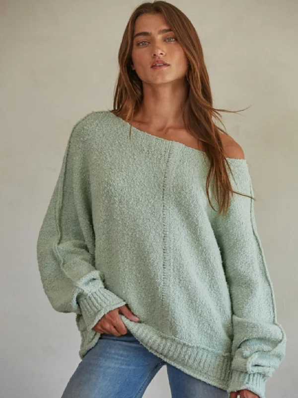 Reyes Boatneck Pullover Sweater