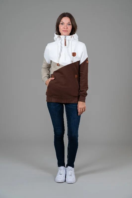 Roxy Mahogany Mix Half-Zip Hoodie